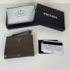 프라다 가죽 반지갑  1ML050 은장