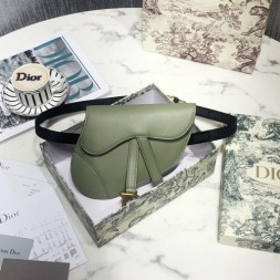 디올 가죽 새들 벨트백 클러치백 S5632 그린