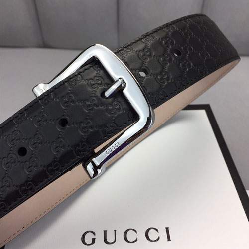 구찌  신상 벨트 234196-9 블랙 은장