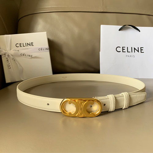 셀린느 신상 벨트 CE8001  화이트  금장