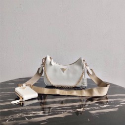 프라다 사피아노 체인 스트랩 멀티백 1BH204 화이트