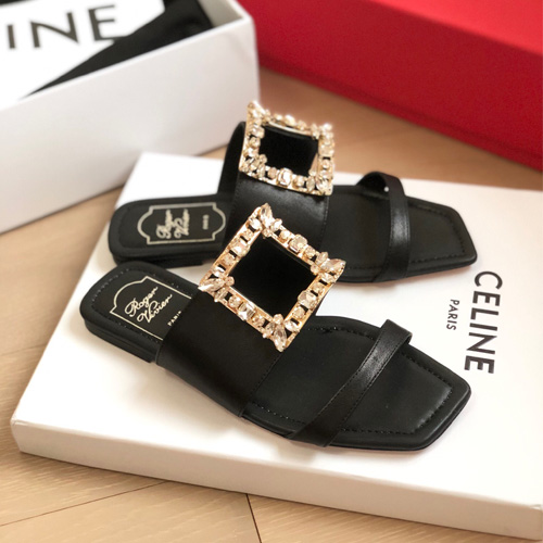 로저비비에 슬리퍼 RV5486 블랙