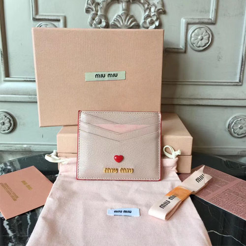미우미우 신상 카드지갑 5MC002 핑크
