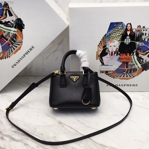 프라다 미니 갤러리아백 1BH907 블랙