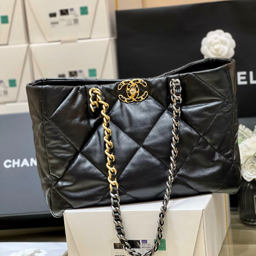 샤넬 19 쇼핑백 AS3660 램스킨