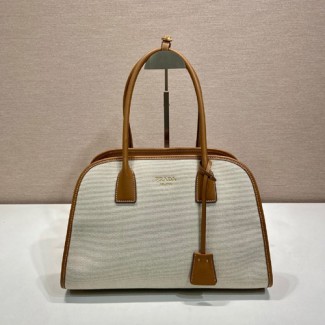 프라다 미디엄 린넨 토트백 1BG572-1