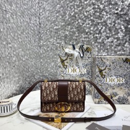 디올 몽테인 자카드 플랩 백 M9203 버건디