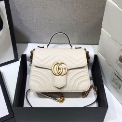 구찌 마몬트 미니 탑핸들백 547260 화이트