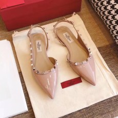 발렌티노 락스터드 슬링백 발레리나 SW2S0H13 누드핑크