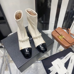 샤넬 신상 앵글부츠 G34363 화이트