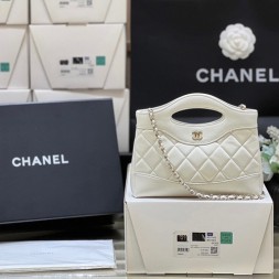 샤넬 31백 나노 AP3656 램스킨 화이트