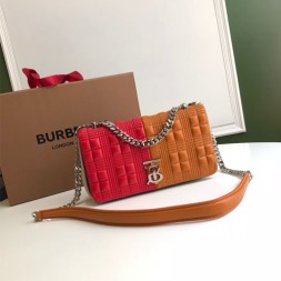 버버리 스몰 퀼트 블록 램스킨 롤라 백 80211551 멀티