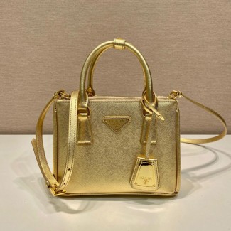 프라다 겔러리아 사피아노 마이크로 백 1BA906 금색