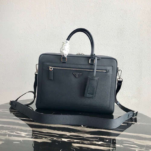 프라다 사피아노 서류가방 2VE016 네비이