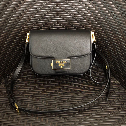 프라다 사피아노 앙상블 숄더백 1BD217 블랙