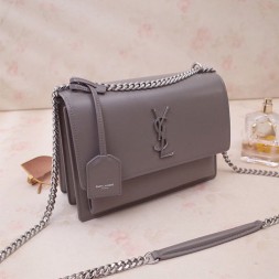 입생로랑 미디엄 선셋백 442906 그레이 은장