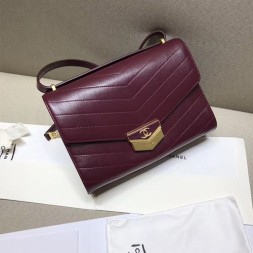 샤넬 신상 미듐 플랩백 A57491 버건디