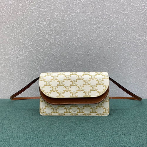 셀린느 트리오페 크로스백 100852 아이보리