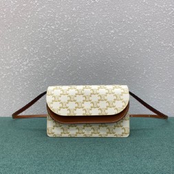 셀린느 트리오페 크로스백 100852 아이보리