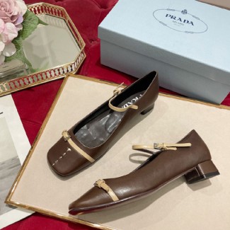 프라다 여성용 펌프스 F0849 갈색