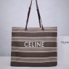 셀린느 스트라이프 자카드 카바스 스퀘어 토트백 192172