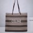셀린느 스트라이프 자카드 카바스 스퀘어 토트백 192172