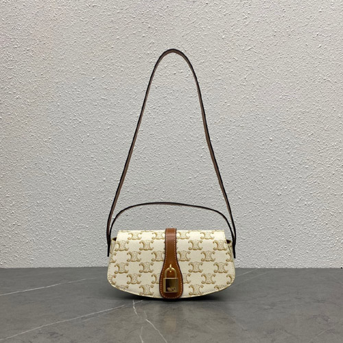 셀린느 트리오페 미니 클러치 숄더백 151592 아이보리