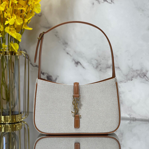 생로랑 스몰 호보백 657228 캔버스