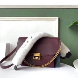 지방시 신상 GV3 미듐 숄더백 BB503 버건디 금장