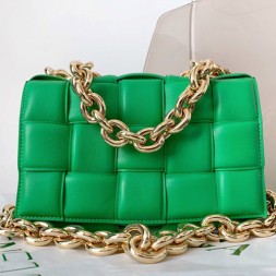 보테가 체인 카세트 백 631421 그린