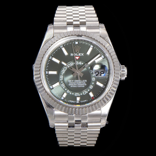 [ V2 ] 롤렉스 남성용 스카이드웰러 콤비 검판  R37014-7 42MM