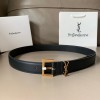 입생로랑 신상 벨트 Ysl9004  블랙  금장