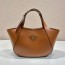 프라다 미디움 레더 토트백 1BG483 카멜