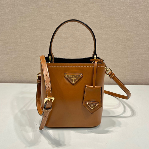프라다 파니에 토트백 1BA373 카멜