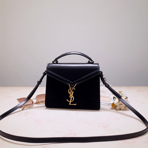 입생로랑 카산드라 탑핸들 미니 602716 블랙 민자