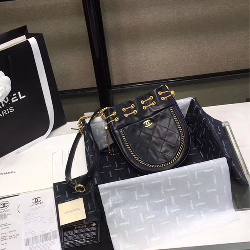 샤넬 18S/S 신상 미니 크로스백 A20180 블랙