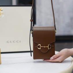 구찌 홀스빗 1955 미니 백 625615 브라운