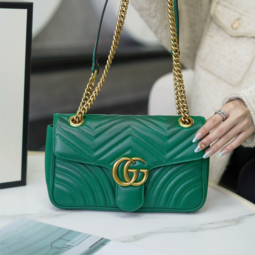 구찌 GG 마몽 스몰 숄더백 443497 그린