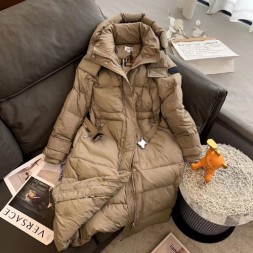 버버리 여성용 롱패딩 80019219 베이지