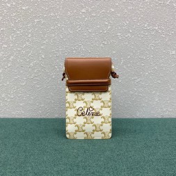 셀린느 트리옴페 플랩 폰 파우치 크로스백 100332-1