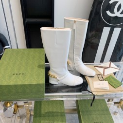 구찌 여성용 롱 부츠 656886 화이트