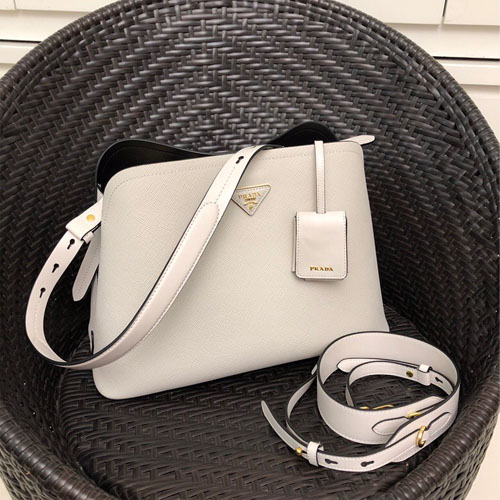 프라다 사피아노 프롬나드 토트백 1BA249 화이트