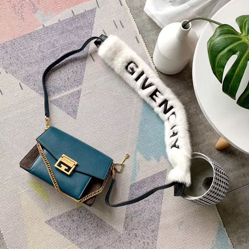 지방시 신상 GV3 스몰 숄더백 BB501 청록색 금장