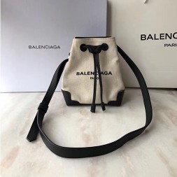 발렌시아가 캔버스 미니 버킷백 161019 아이보리