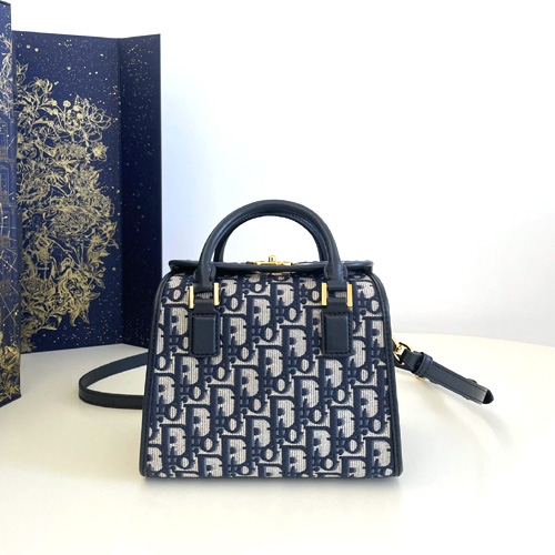 디올 스몰 보스턴 백 M8671 네이비