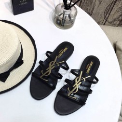 생로랑 신상 슬리퍼 484842 블랙 금장