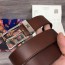 루이비통  신상 벨트 M6002 브라운 은장