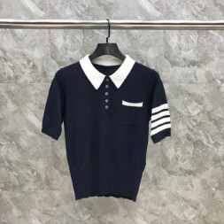 톰브라운 여성용 폴로 티셔츠 TB8729 네이비