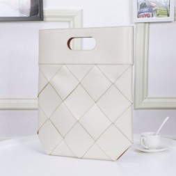 보테가 프렌치 카프스킨 스몰 슬립 토트 백 574154 아이보리