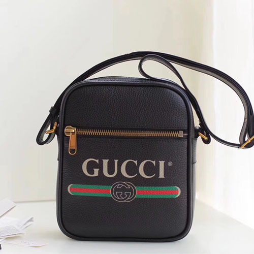 구찌 프린트 메신저 백 ‎523591 블랙